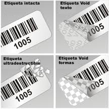 etiquetas seguridad silver void ultradestructibles